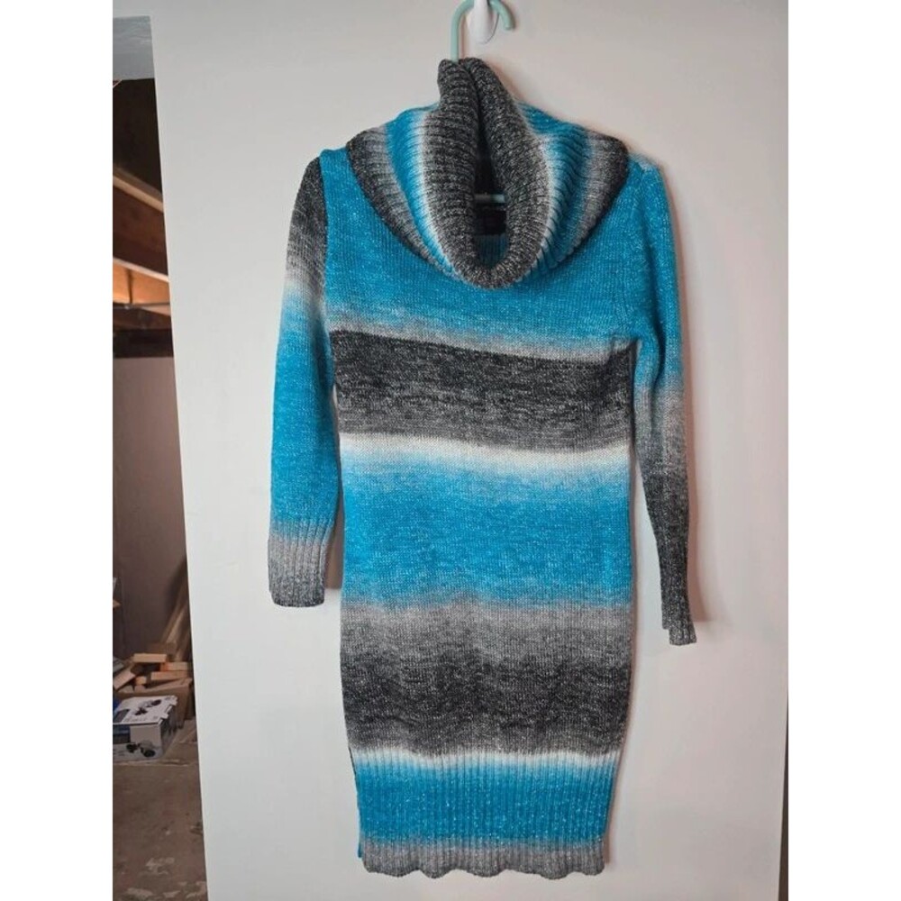 MyMichelle Kids Ombré Striped Sweater Dress Tunic Size Small